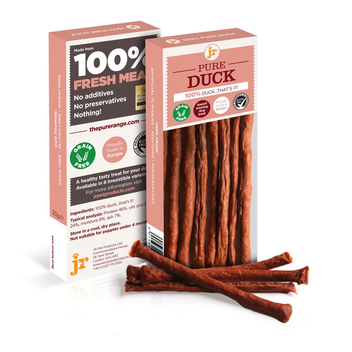 JR Pure Range Duck Stick Treats Barehams Pet and Garden Store