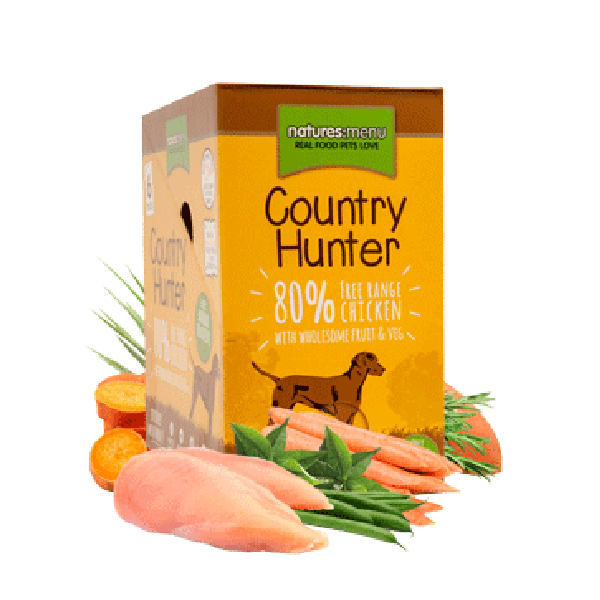 Natures Menu Country Hunter Dog Food Pouch Free Range Chicken 6 x 150g